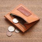 作品イタリアンレザーのスマートウォレット（ショートサイズ）薄い財布　小さい財布　ミニマリスト