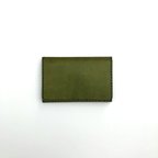 作品名刺入れ  Card case green