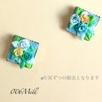 作品【片耳用】耳元に咲くお花のピアス （樹脂ピアス・樹脂イヤークリップ変更可能）/ Flower / Earrings