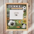 作品【フレーム付き】サッカー！卒団・卒部記念に！スクラップブッキング51