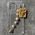 作品【SALE】【全機種対応】スマホバンド/キーリングハンガー/チェーン/天然石5【SALE】値下げ