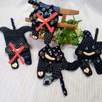 作品[大特価]　ブサイク猫　ネコ　ぬいぐるみ　くたくた猫　古布リメイク　藍　絣古布