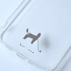 作品イヌ　bow-wow/mplant　スマホケース　iPhoneケース　クリアケース　ソフトケース　シンプル