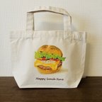 作品ハンバーガーのトートバッグ