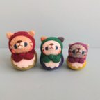 作品【セール2300円→2000円】羊毛フェルト☆ねこマトリョーシカさんE