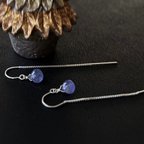 作品tanzanite＊1粒pierce