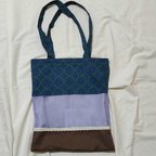 作品北欧風　切り替えトートバッグ　boyabag