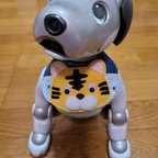 作品aibo(ERS-1000)用 スタイ （トラ柄）、尻尾リボン　セット