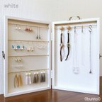 作品ラスト1点再販予定なし‼️white♡アクセサリー収納 ＊ jewelry carry box ＊ アクセサリースタンド 持ち運び可能 大容量収納 展示会什器 