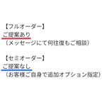 作品〜フルオーダー／セミオーダー／オプション料金表〜