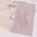 作品white flower Pierce/earring