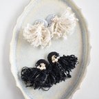 作品刺繍ピアス*˚.·˖*·⑅《jellyfish》