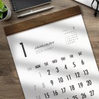 作品カレンダー 2024・木製壁掛けカレンダー（A3-ヴィンテージ）