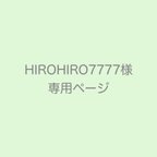 作品HIROHIRO7777様専用ページ