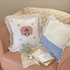 作品white lace cushion cover