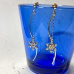 作品雪の結晶 ピアス　✴︎ snow crystal earring