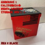 作品ウッドボックス RED×BLACK CS！ ORIGINAL 収納 新品
