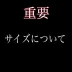 作品★サイズについて★