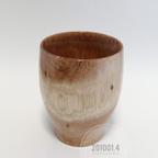 作品木のカップ 木製 W83mm×H101mm 201001.4