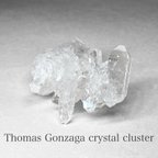 作品Thomas Gonzaga crystal cluster：quartz in quartz・twin /トマスゴンサガ産水晶クラスターF ：貫入水晶・ツイン他 ( レインボーあり )