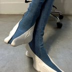 作品【受注生産】BHIVE  DENIM CORAL   TAXI DRIVERサイズ:22.5、23、23.5、24、24.5、25 ほかのサイズ要相談