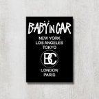 作品S黒【ベビーインカー/BABY IN CAR】マグネットステッカー
