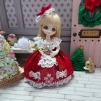 作品オビツ11☆クリスマスパーティー☆プリンセスドレス