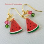 作品再販🍉スイカのピアス🍉