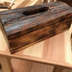 作品木製・檜・ティッシュケース