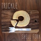 作品パールシェルフォーク trickle カトラリー スプーン コースター食器