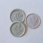 作品Wax Stamp -Writing leaf／スタンプヘッド