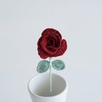 作品【クロッシェフラワー】薔薇