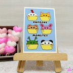 作品❤️2024バレンタインカード「CUPCAKE MONSTER」