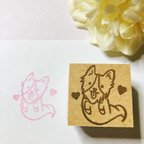 作品ハロウィンおばけコーギーももちゃんはんこ　３×３cm　 犬　イヌ　いぬ　かわいい　ゆるい　ラッピング