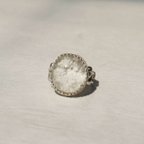 作品【lily Garden】ホワイトガーデンクォーツ・silver925・ring（12.5号）