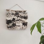 作品hand weaving tapestry ◎ Sheep  ３種の羊毛で織ったタペストリー　北欧