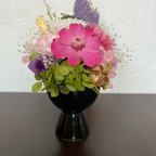 作品【再販】小さなお供え花 　＊ピンクのジニアと白菊＊