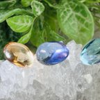 作品3個セット ໒꒱✨　オーラ　水晶　タンブル　原石　クリスタル