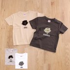 作品【名入れ可】＜こどもサイズ＞名前入り 名入れTシャツ キッズTシャツ えらべるねこTシャツ ＜折れ耳＞ 90~150 ネコ ねこ ネコ 猫Tシャツ　半袖　可愛いＴシャツ