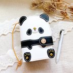 作品ミニ6 パンダくんシステム手帳カバー panda スクラップブック 手帳 スケジュール帳