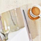 作品リムプレートS【木のお皿】木製 チーク 手彫り 天然 無垢 北欧 オシャレ カフェ かわいい シンプル 小皿 コースター
