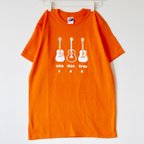 作品【再販＊SMLXL入荷】ギターTシャツ ユニセックス コーラルオレンジ 