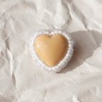 作品Heart Brooch 07 / ハート ビーズ ブローチ