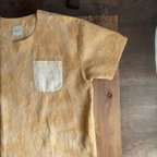 作品organic hemp cotton 草木染め｜オーガニックヘンプコットンブラウス /d-o-hc-02