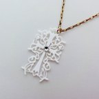 作品蒼山日菜★PAPERMAKE Paper Necklace Cross hina-0009W