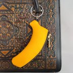 作品【送料無料】バナナコインケース#ズボンポケットに入れやすい細長いコインケース#握れるかわいいサイズのコインケース#バッグアクセサリーコインケース