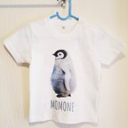 作品【送料無料】名入れペンギンTシャツ［お子様用］