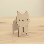 作品木製 ねこのオブジェ