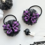 作品✶ハロウィン✶《3個セット》キッズリボン ヘアゴム ヘアクリップ