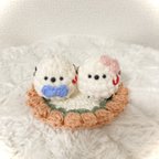 作品［Sold Out］コロンシリーズ　シマエナガちゃんの編みぐるみ（カップル編）🪽